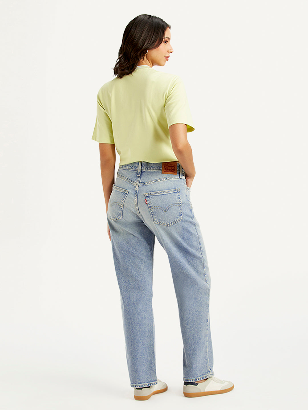 Women's 94 Light Blue Baggy Fit Mid Rise Jeans - 535ae412-846e-4f3c-8ead-63a49f70f9be View