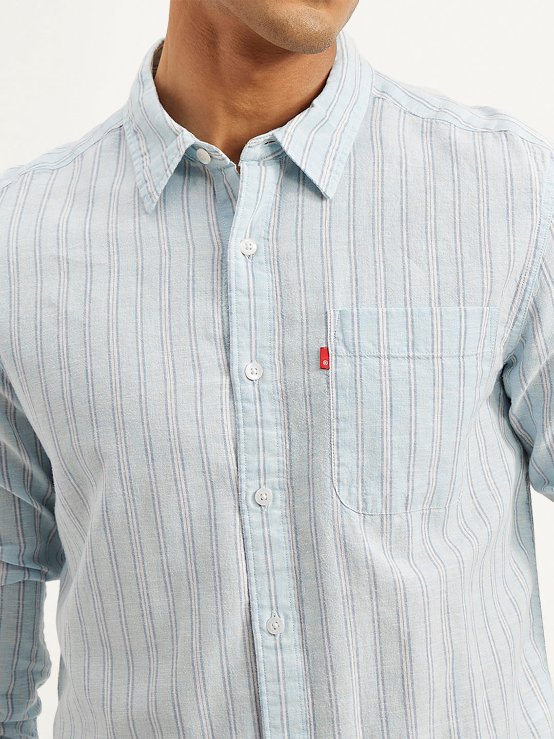 Men's Striped Slim Fit Shirt - 5b3be4f7-3d87-45e2-92e6-1ce32d4902cd View