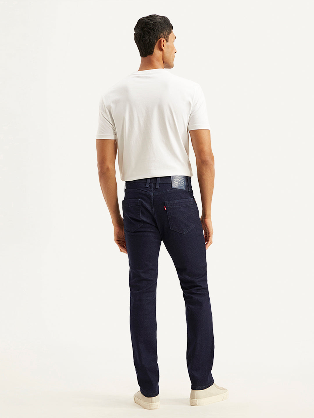 Men's 511 Navy Blue Slim Fit Mid Rise Jeans - 662215e7-0dee-4031-a612-e5050a1e7a7c View