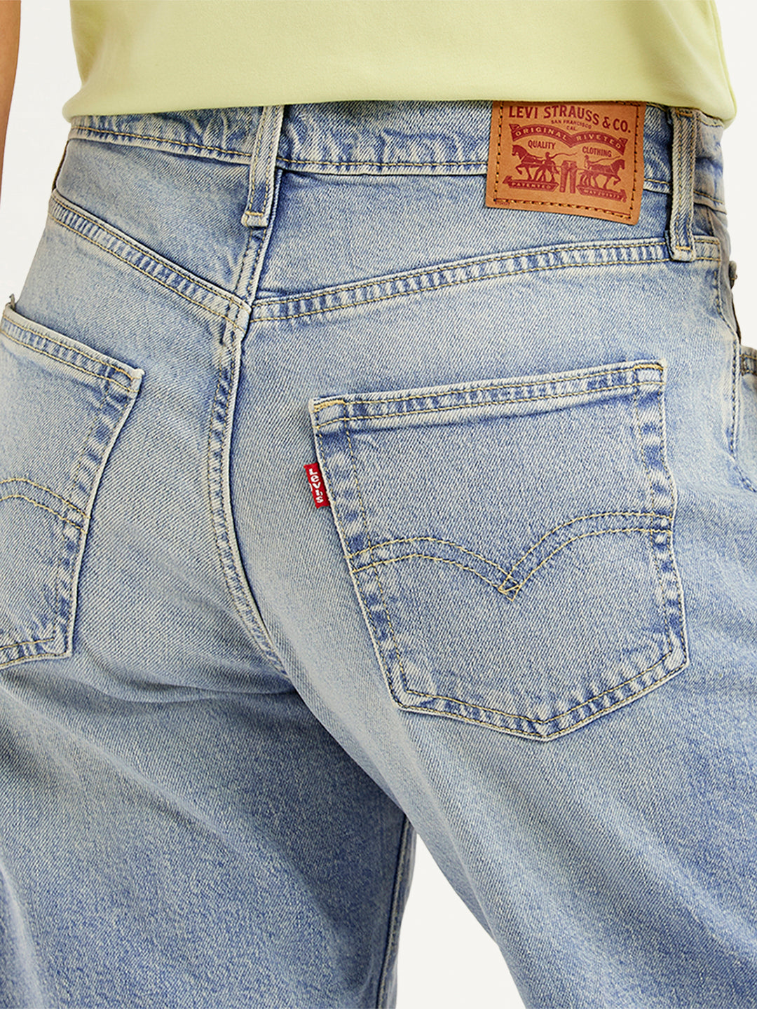 Women's 94 Light Blue Baggy Fit Mid Rise Jeans - 66827cbf-aed7-4677-b383-60830e89ede9 View