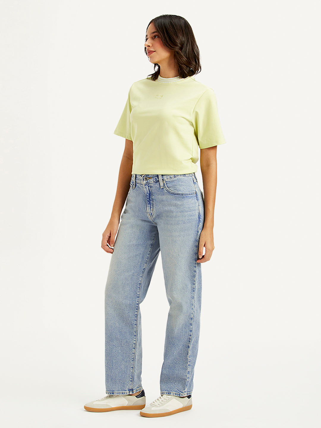Women's 94 Light Blue Baggy Fit Mid Rise Jeans - 7007c633-3327-4e02-8aeb-a74330122259 View