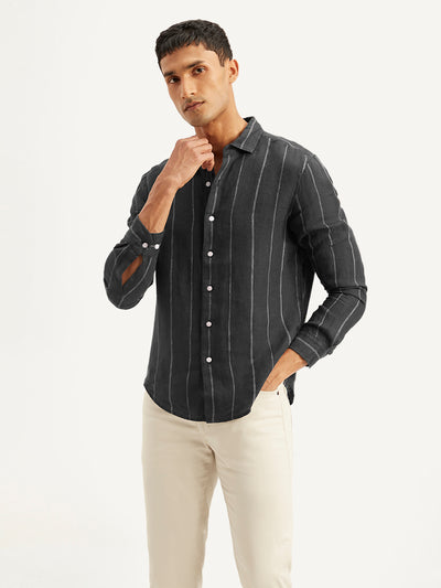 Men's Redloop Striped Slim Fit Shirt