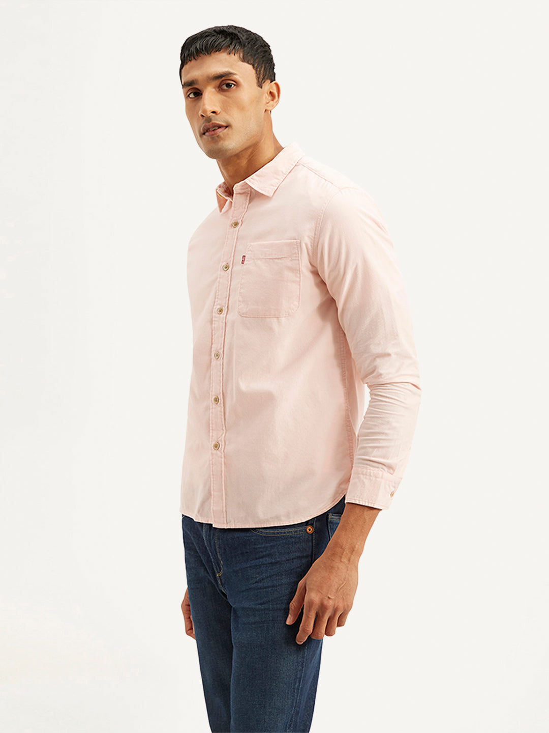 Men's Solid Slim Fit Corduroy Shirt - 91b63569-9916-4c8d-b4b2-d021f4e5766d View