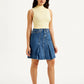 Women's High Rise Blue A-Line Skirt - 982eeea3-f078-446a-9517-5a1302ddf1f6 View
