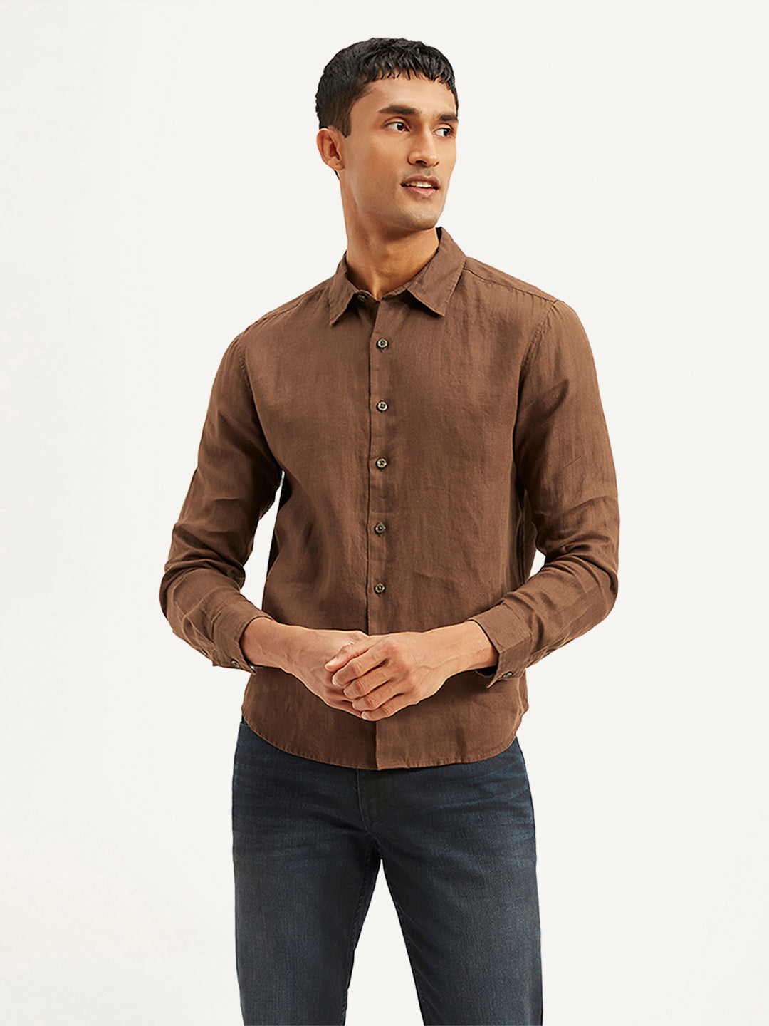 Men's Redloop Solid Slim Fit Shirt