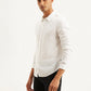 Men's Redloop Solid Slim Fit Linen Shirt - a909d8ac-b66c-4fd6-977f-93239043d2d3 View