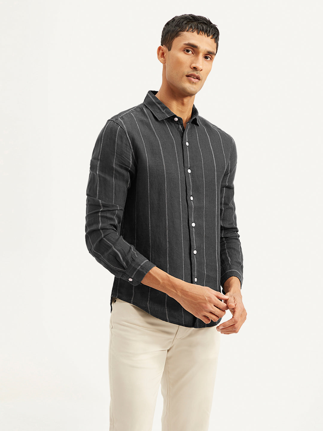 Men's Redloop Striped Slim Fit Shirt - b2a1d9d3-3e0a-4a2a-857a-311233d34190 View