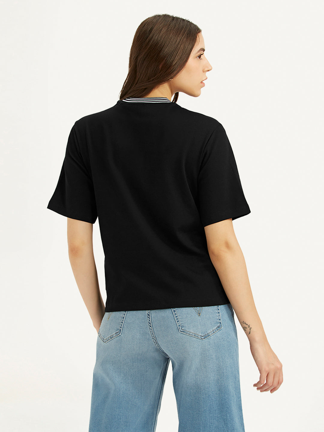 Women's Solid Crew Neck T-Shirt - c44c0eda-1c03-4dc9-8776-7c1592dd918a View