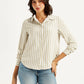 Women's Striped Spread Collar Shirt - cde0747b-1334-421c-bab4-93173e4d14c3 View