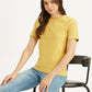 Women's Textured Slim Fit T-Shirt - d1df3182-44d9-40e3-850a-fa05714a0dd2 View