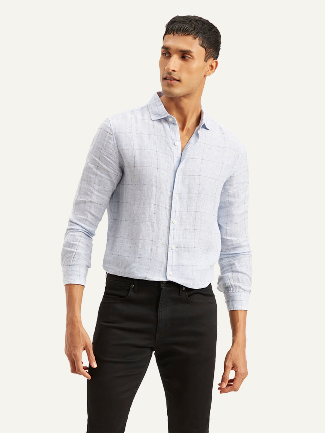 Men's Redloop Checkered Slim Fit Shirt