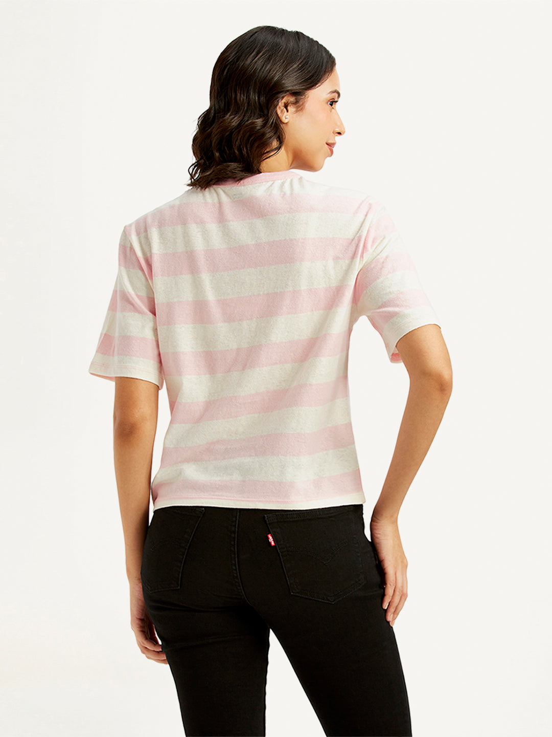 Women's Striped Relaxed Fit T-Shirt - d66d30fb-1178-45a9-b76e-bab72ad69a5f View