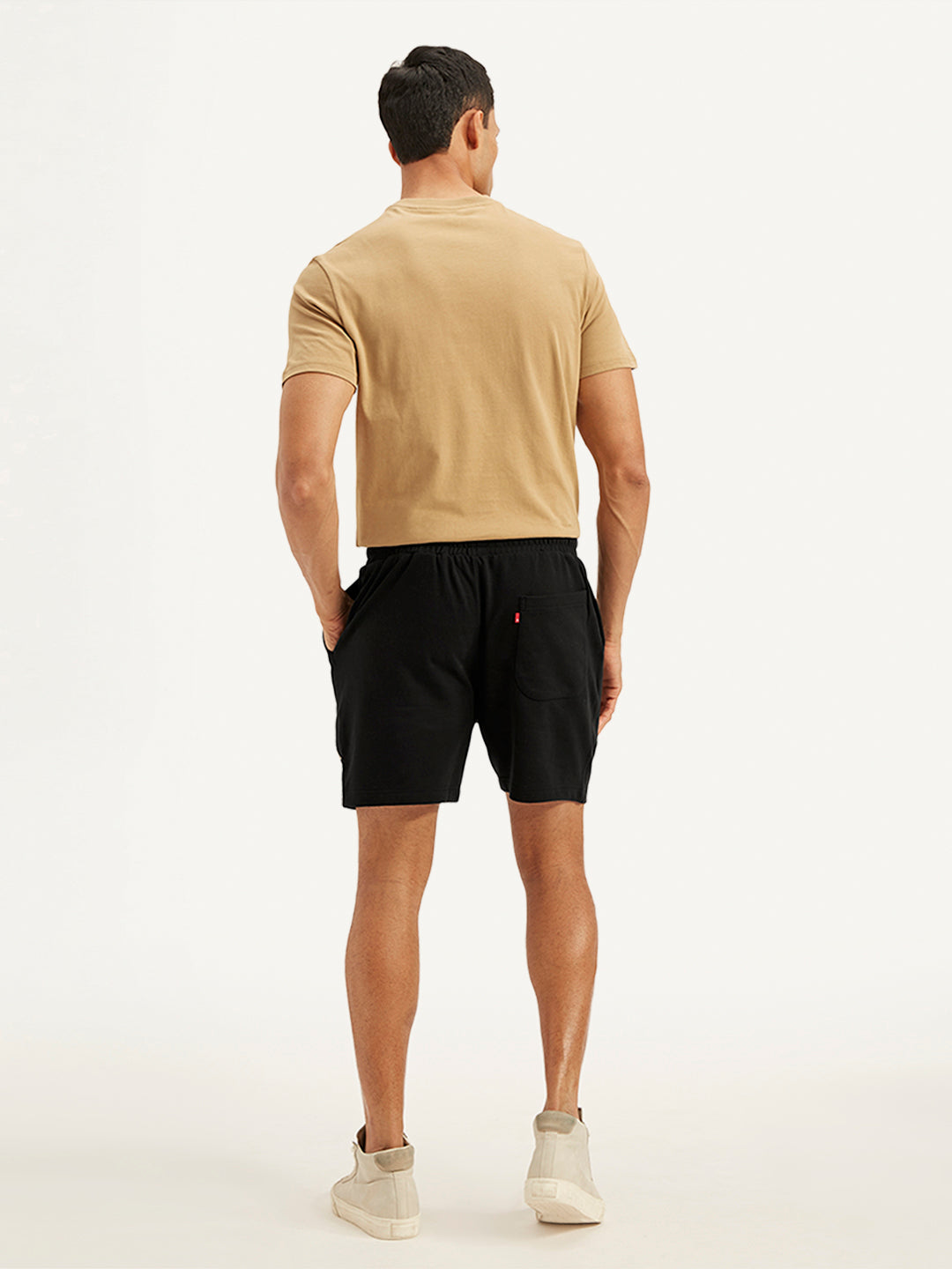 Men's Black Regular Fit Shorts - d6b00d29-334a-4bf4-9523-ba679d72b520 View