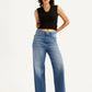 Women's Blue Loose Fit High Rise Jeans - dd5d8695-93ef-4832-b5c0-8589ccf352de View