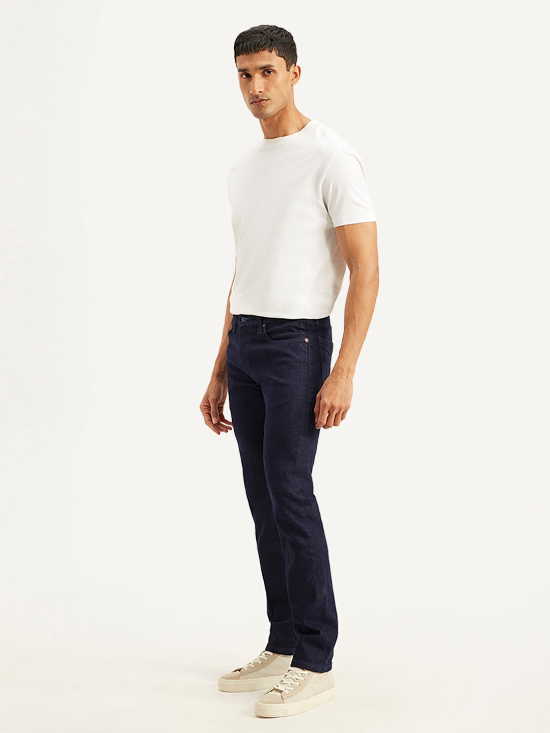 Men's 511 Navy Blue Slim Fit Mid Rise Jeans - e002b118-4579-4d38-8101-ef78e239490b View