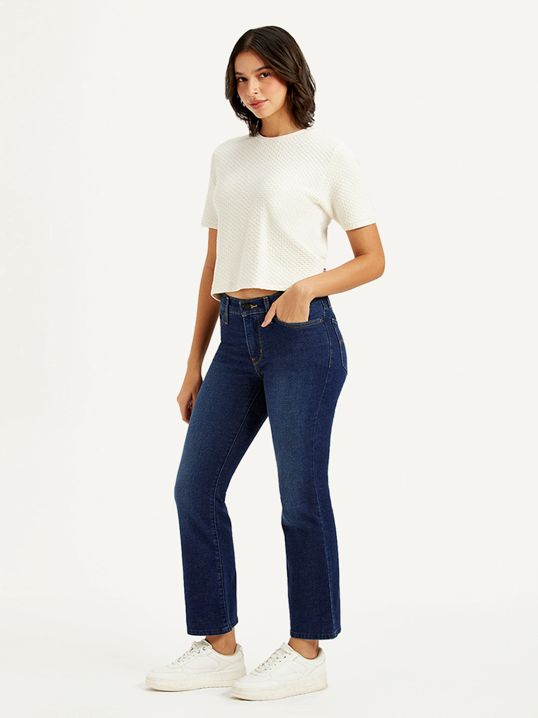 Women's 315 Blue Flared Fit High Rise Jeans - ecd7e446-5043-4fe9-83b6-d6272610fd09 View