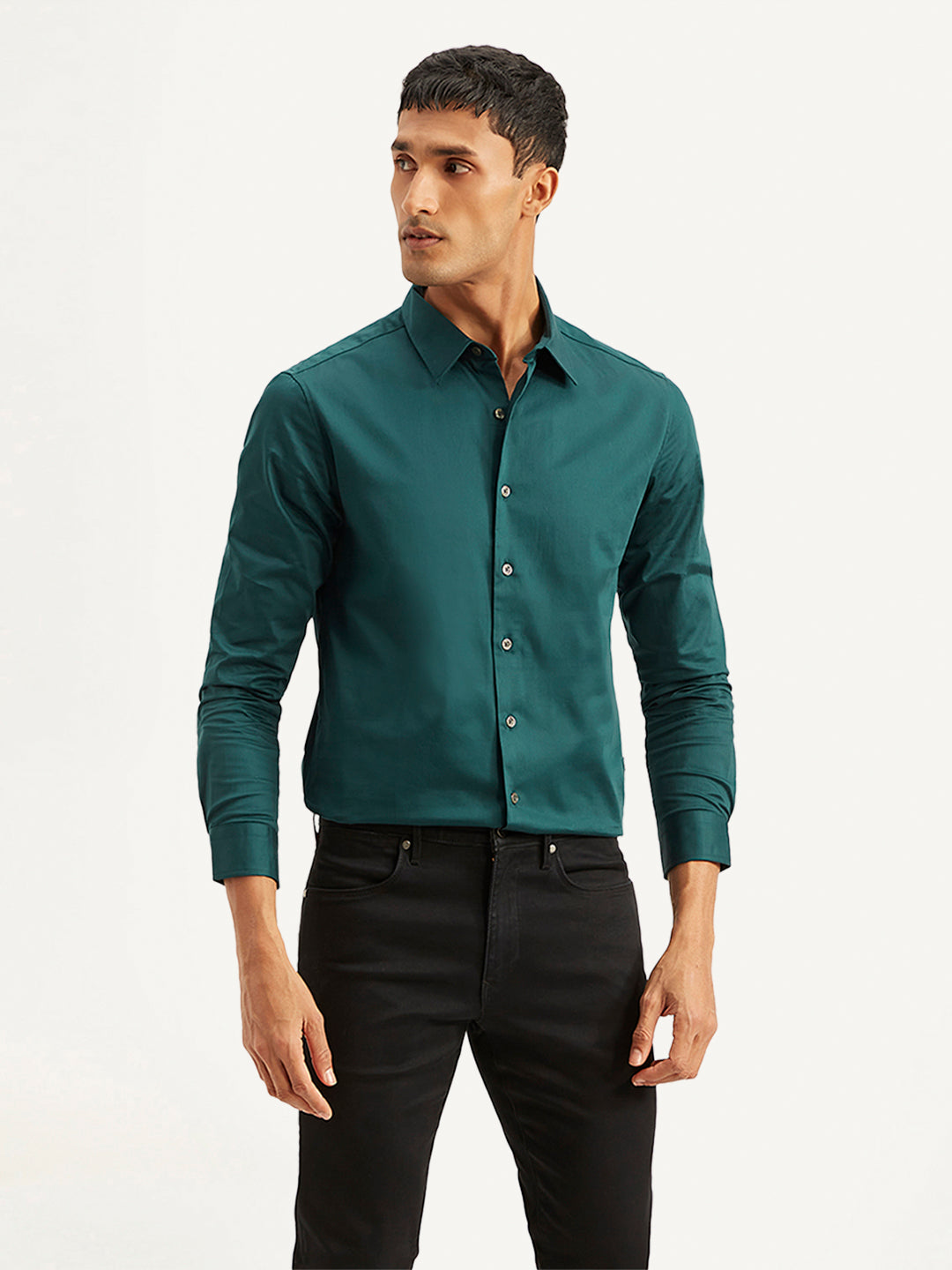 Men's Redloop Solid Slim Fit Shirt