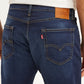 Men's 505 Navy Blue Straight Fit Mid Rise Jeans - ee08df16-5f78-4d75-bade-f13e6b38888b View
