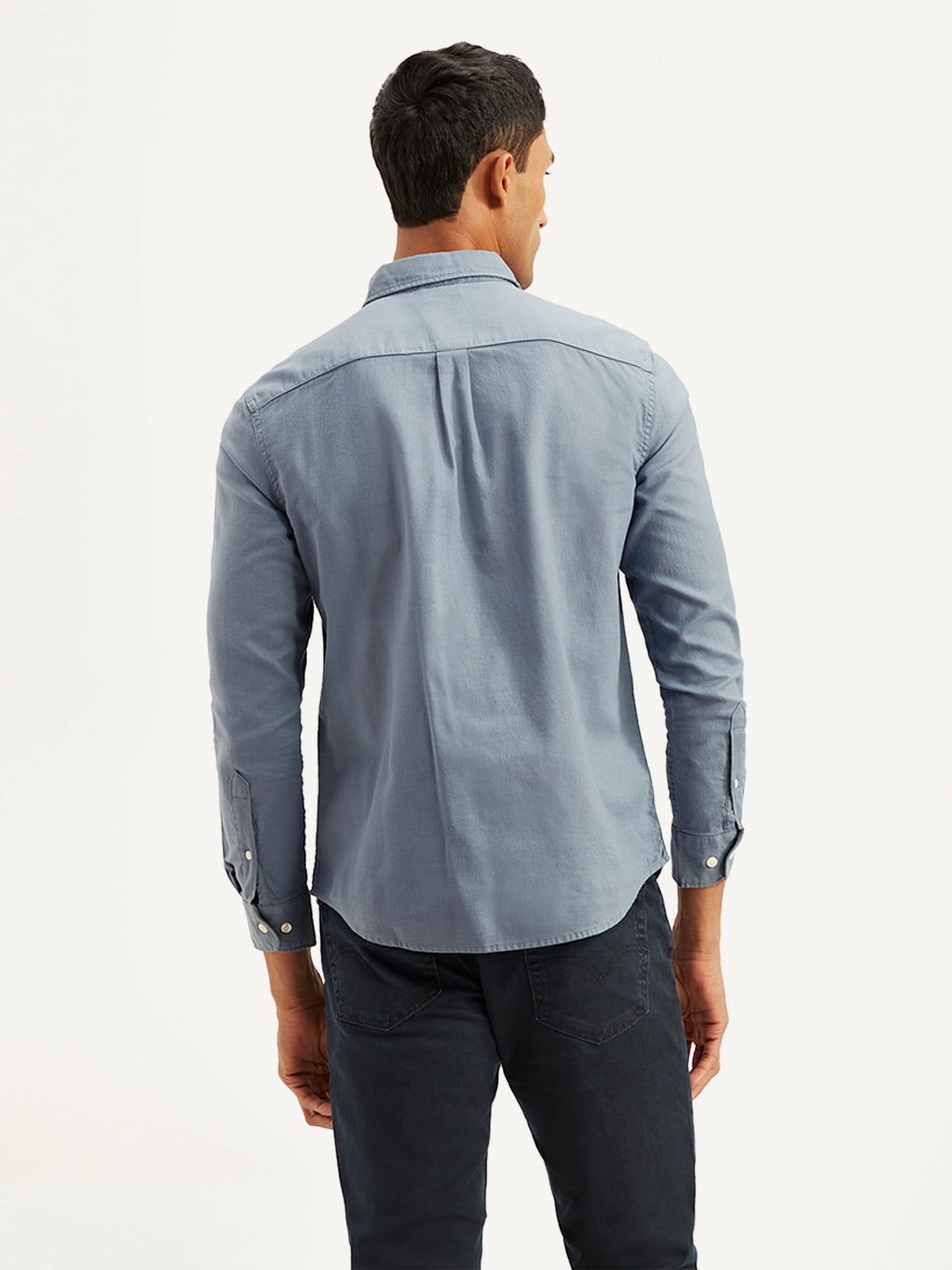 Men's Solid Slim Fit Oxford Shirt - f13e82c7-0849-46d6-869c-104beabbc9a4 View