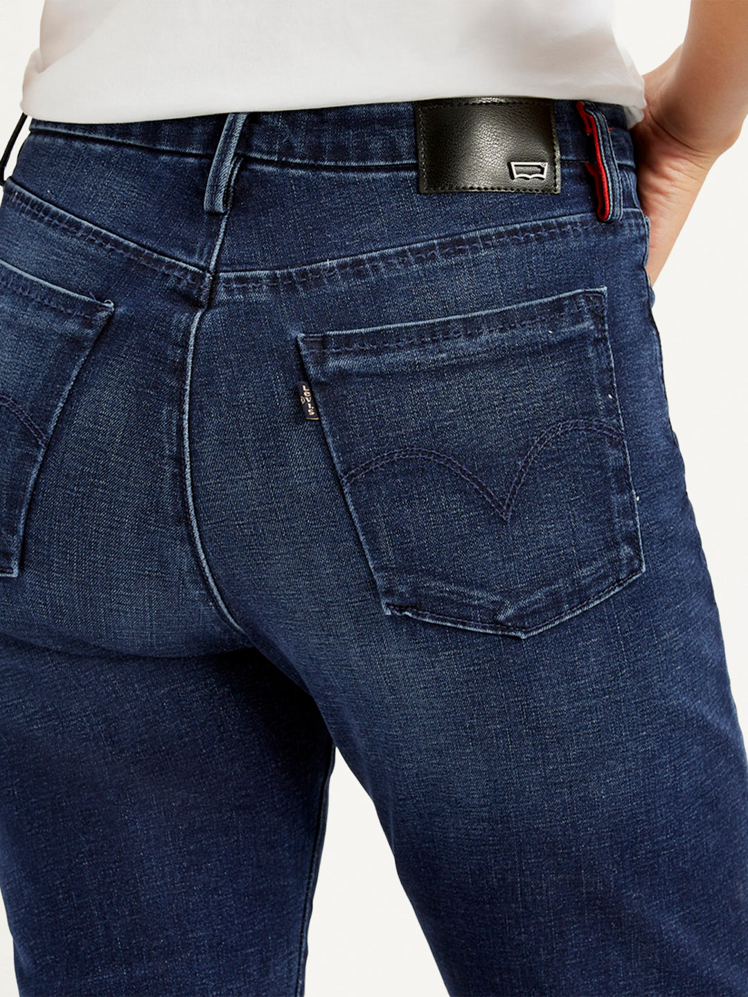 Women's Blue Wedgie Straight Fit High Rise Jeans - fff7630d-8a71-4672-b208-a0bb1e38da47 View