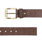 Men's Brown Textured Belt - e2853406-9f02-436c-88ff-772c8d043b821742192306809-Men-Textured-Leather-Belt-5541742192306657-3 View