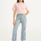 Women's Light Blue Ribcage Cropped Bootcut Fit High Rise Jeans - e4552dfc1cd61cd12d7339d840481bfa View