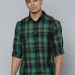 Men's Checkered Spread Collar Shirt