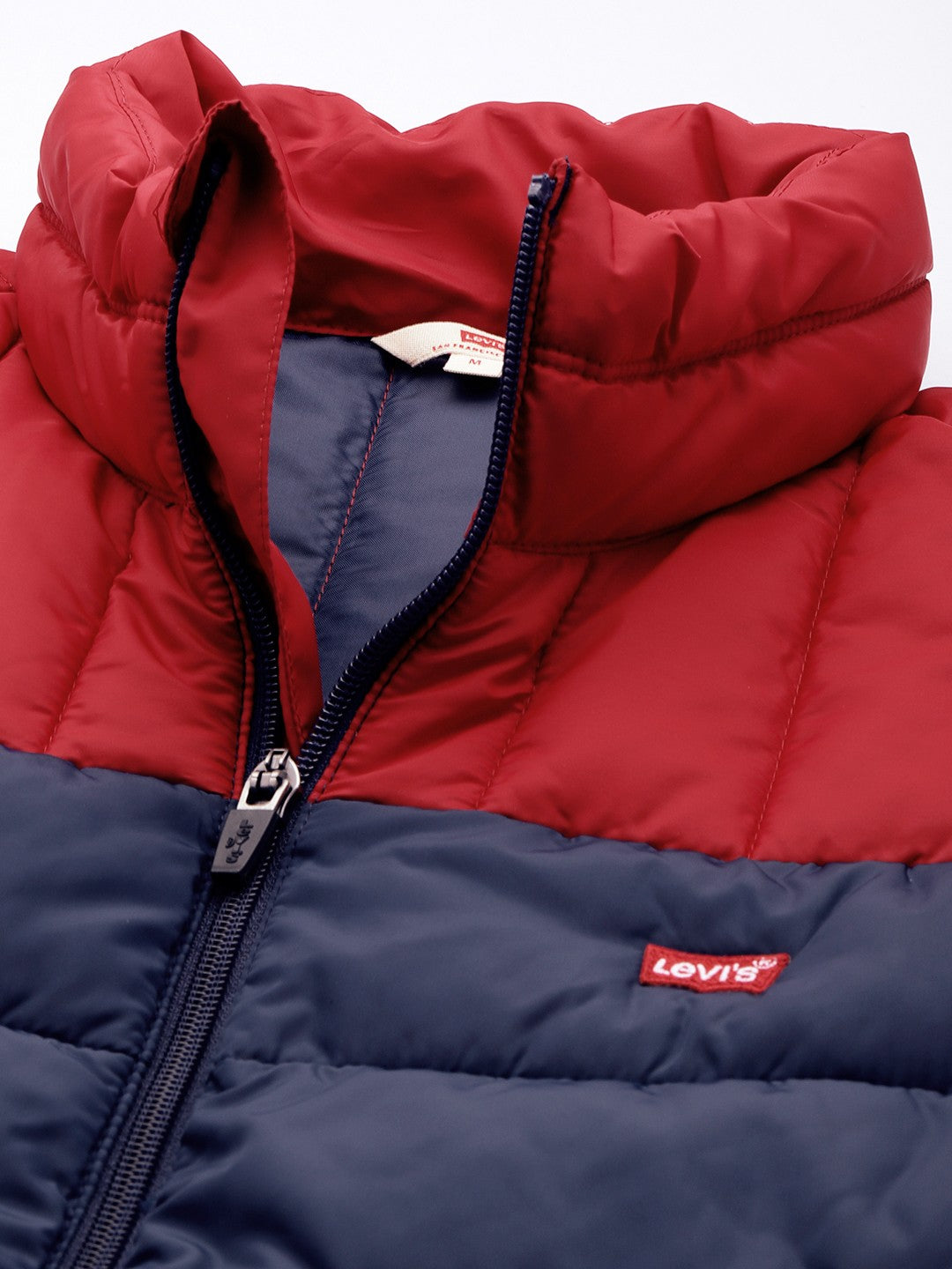 Men's Colorblock Navy High Neck Jacket - ec373469-0e57-4ed1-a0e7-5ebbbed68e041695810816456-Levis-Men-Jackets-6961695810815903-2 View