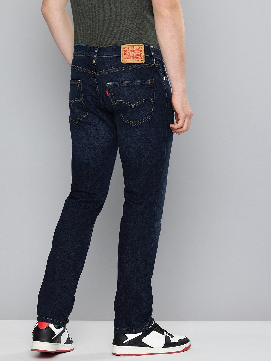 Men's 511 Indigo Slim Fit Mid Rise Jeans - ec7715e8-6894-4033-a9e1-6936870171e61732014116319-Mens-511-Slim-Fit-Indigo-Jeans-221732014115757-3 View