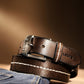 Men's Brown Textured Belt - efc9dcc4-89eb-47e6-9a42-4e77dd0e02701744113376925-Levis-Men-Textured-Leather-Belt-8801744113376686-1 View