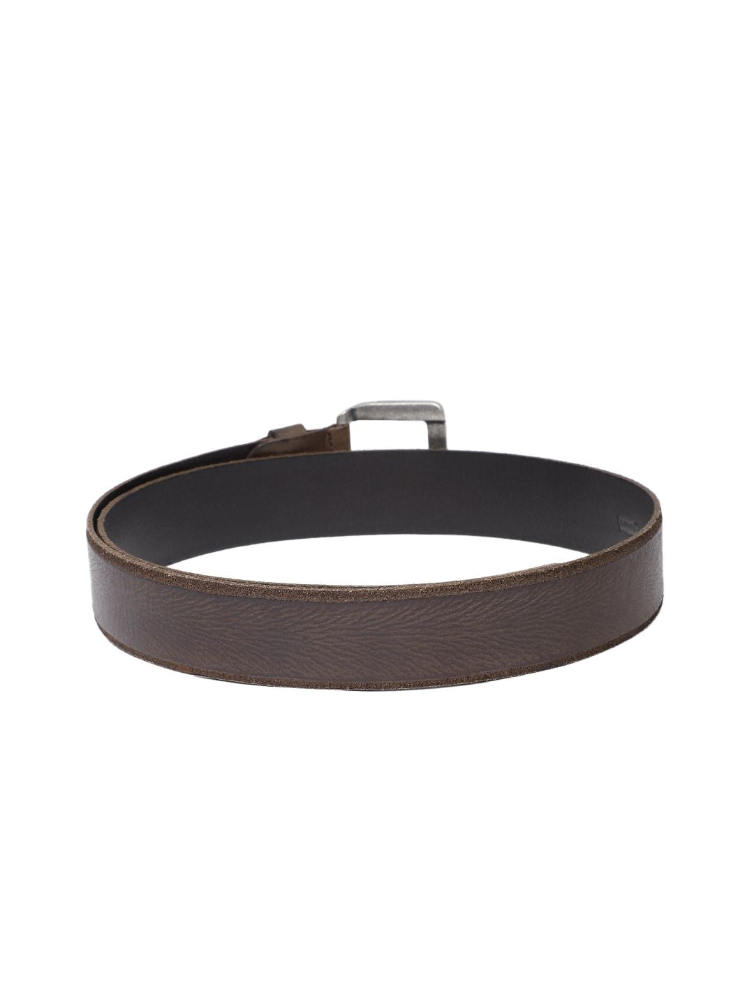 Men's Brown Solid Belt - f8309181-1396-4fc7-beae-d2c6a88a2dab1742190026509-Men-Solid-Leather-Belt-8671742190026331-2 View