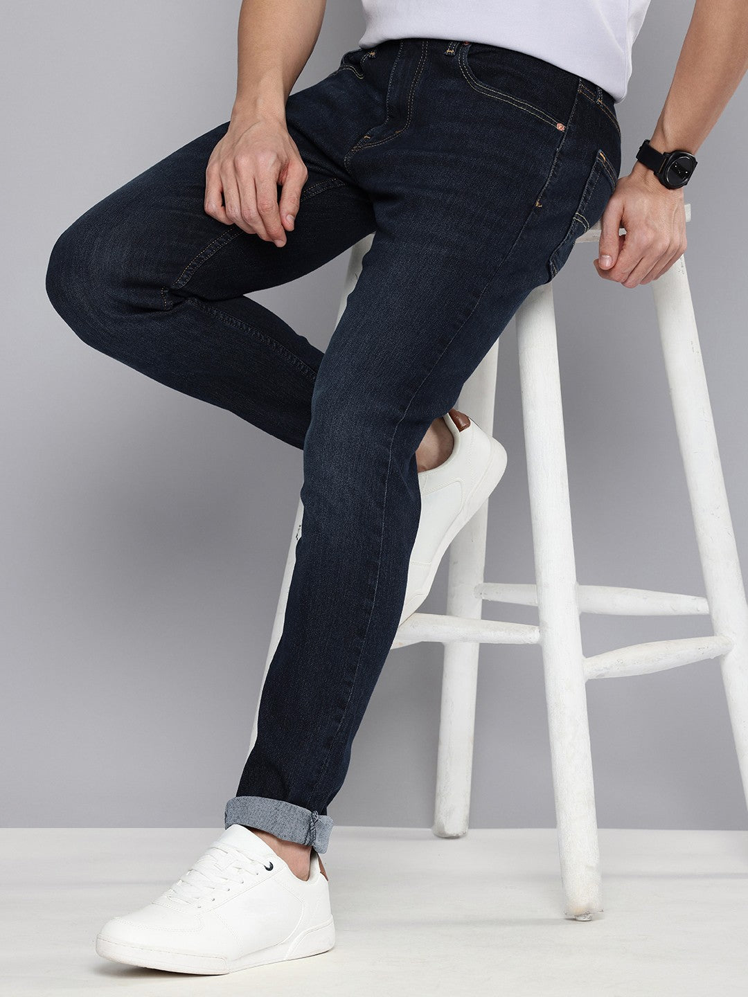 Men's 512 Indigo Slim Tapered Fit Mid Rise Jeans - f872d1b4-ed1d-46c0-a6b5-45edefa0c4be1731909753493-Mens-512-Slim-Tapered-Fit-Indigo-Jeans-3781731909752780-1 View