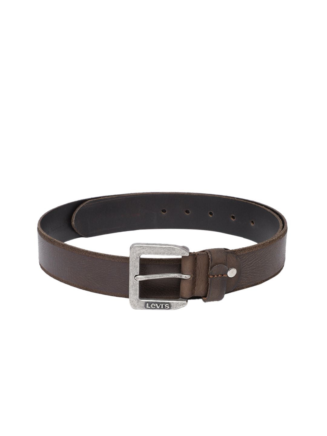 Men's Brown Solid Belt - fbe35203-8521-4f9f-84ab-5427d65c9aff1742190026548-Men-Solid-Leather-Belt-8671742190026331-1 View
