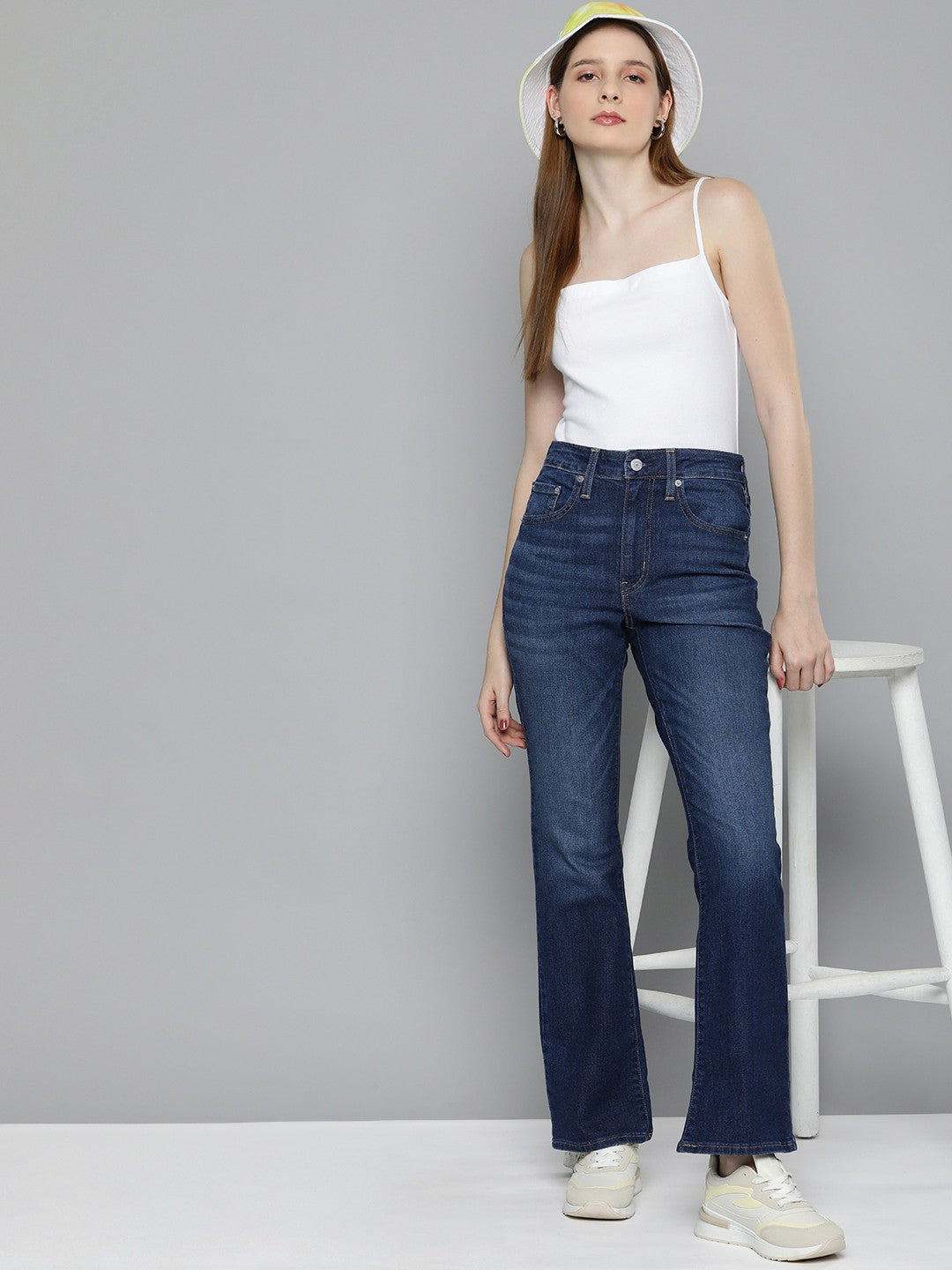 Women's 725 Blue Bootcut Fit High Rise Jeans