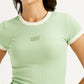 Women's Solid Slim Fit Ringer T-shirt - ff681e57fea45ec025662de08ff8f040 View