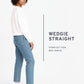 Women's Blue Wedgie Straight Fit Mid Rise Jeans - 9d5073e4-982f-452b-bd1c-66e923bb2bf1 View