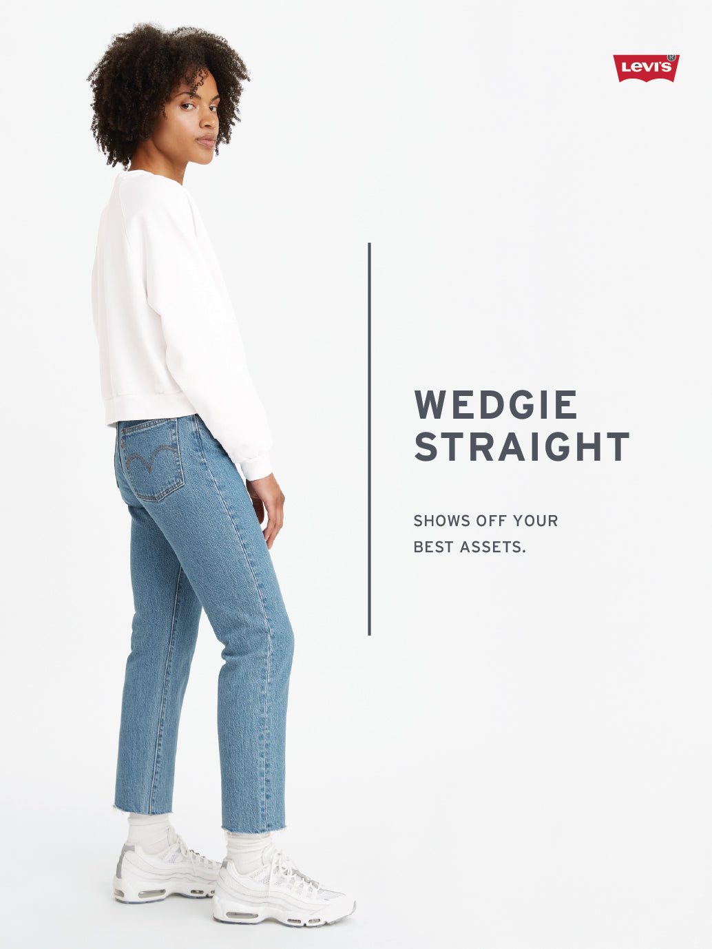 Women's Redloop Light Blue Wedgie Straight Fit Mid Rise Jeans - aadbace7-3637-471f-a396-ec72221fa417 View