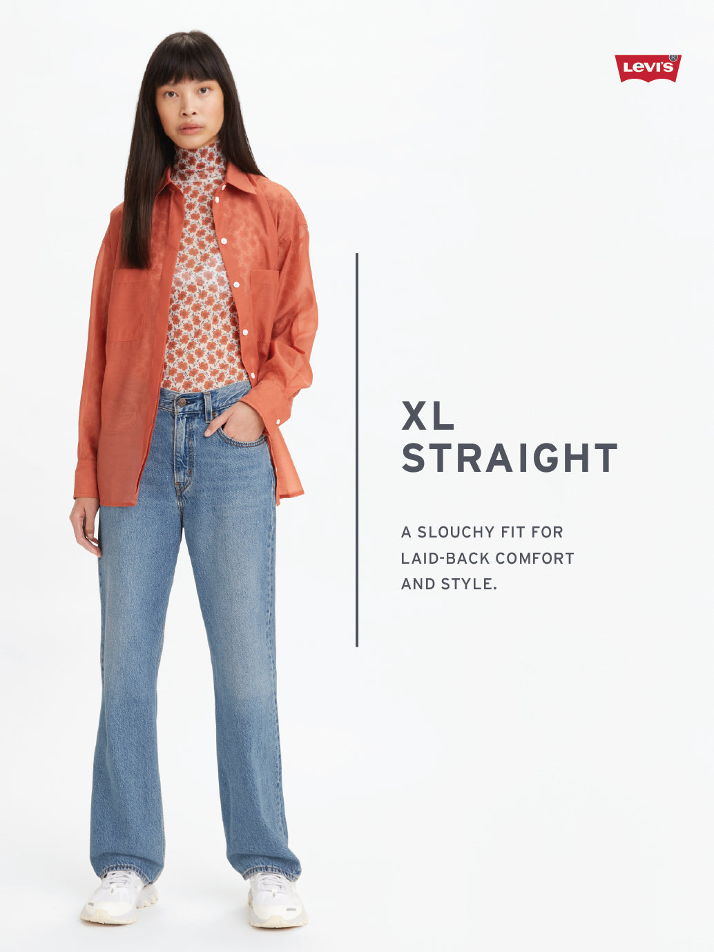 Women's Light Blue XL Straight Loose Fit Mid Rise Jeans - 69087f23-cd8b-406f-9654-a4cabfa7d840 View
